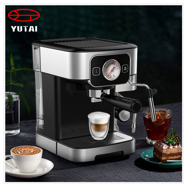 home Commercial cafetera Semi-Automatic Expresso Italian Milk Frother Cappuccino Cafe Espresso Coffee Machine With Factory Price
