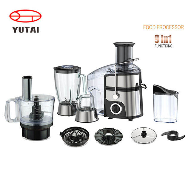 New 750W 1.5L plastic Jar glass jar rotary switch two speeds with pulse function multi function food processor