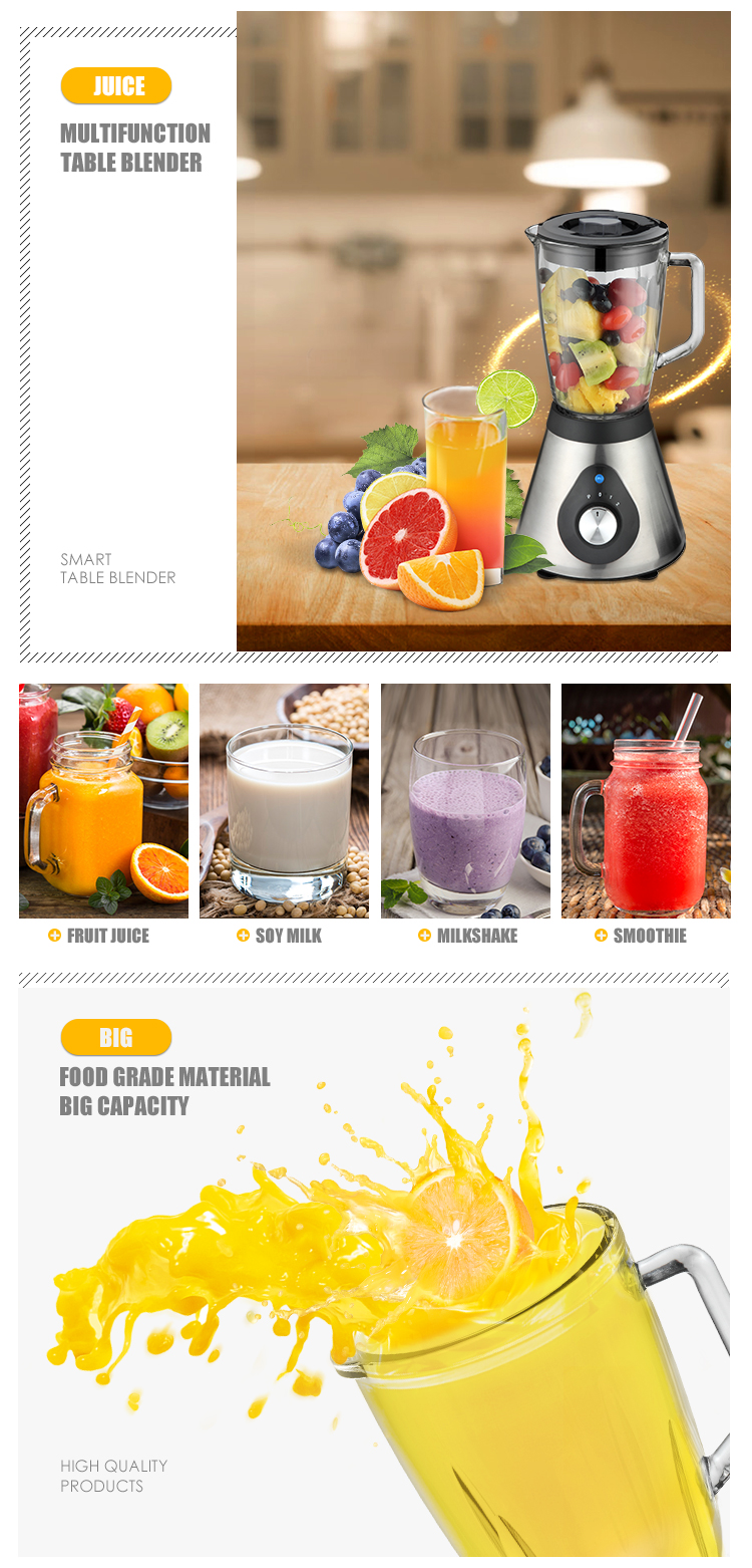 500W High quality kitchen appliance food blender commercial juice blender