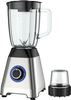 New 500W 1.75L glass jar with grinder rotary switch with 2 speeds and pulse function stainless steel housing blender