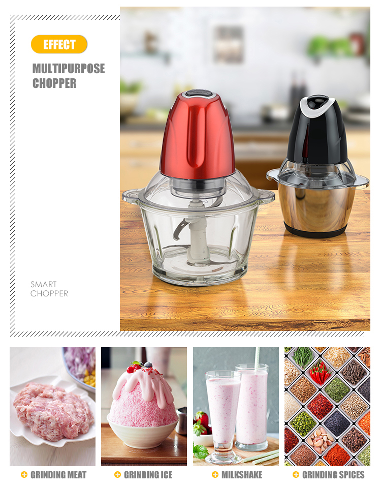 Multifunction vegetable and fruits meat chopper electric mini food chopper
