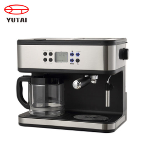 Multifunction home use 1.5L drip coffee maker automatic espresso machine coffee machine drip coffee and espresso maker 3 in 1