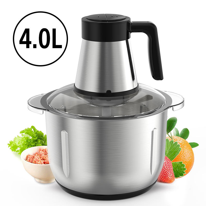 4L Multifunctional Kitchen Food processor food Grinders Meat Chopper Automatic Electric Stainless Steel Meat Grinder For Home