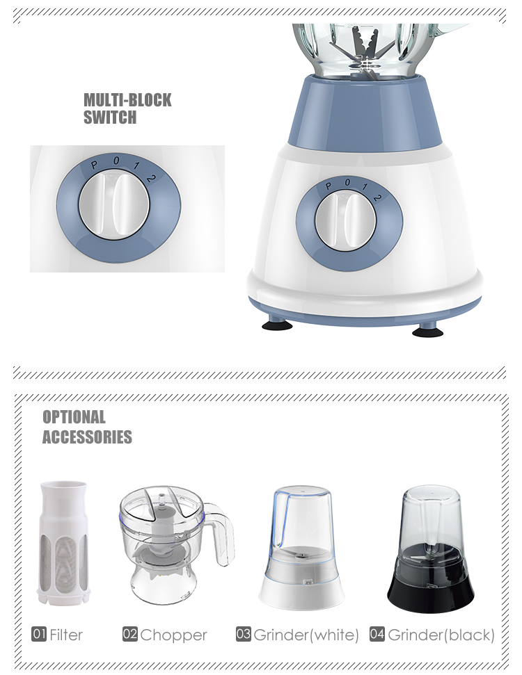 Hot Sales Commercial Blender - Food Processor Mixer Juicer Smoothie Ice Crush