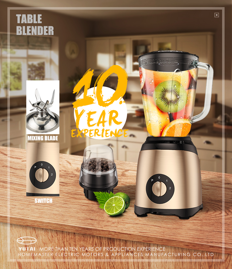 New Design Professional Safety System Heavy Duty Commercial Cooking Smoothie Blender