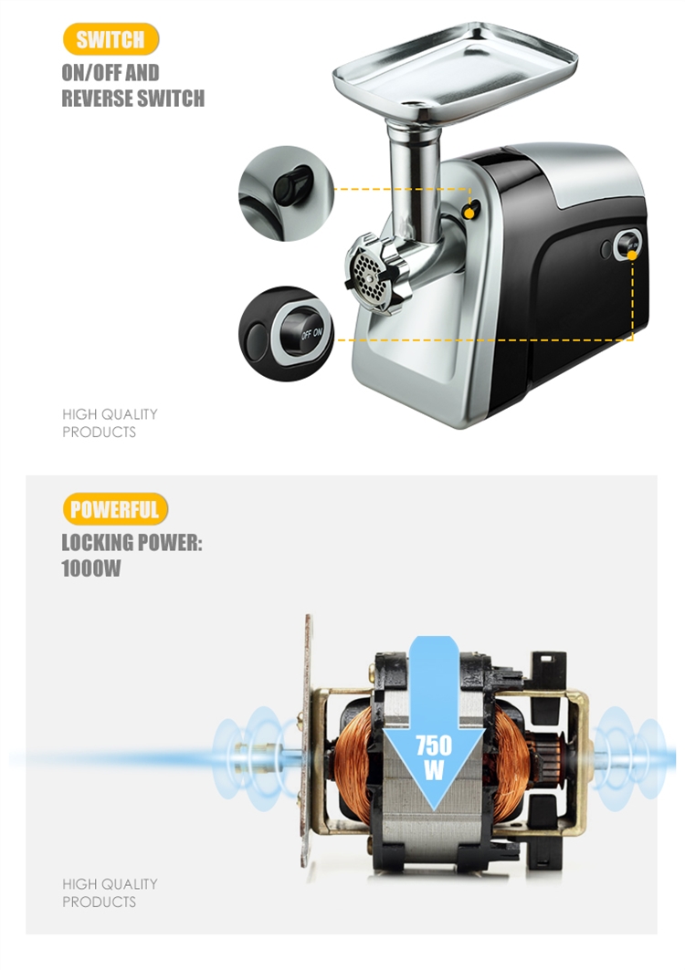 commercial electric fish meat grinders machine