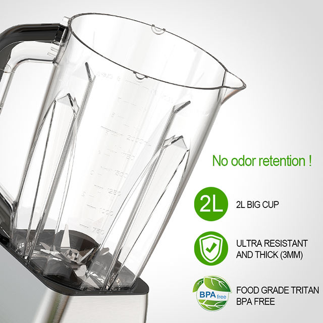 2000W commercial smoothie blender heavy duty blender smoothie licuadoras vacuum blender
