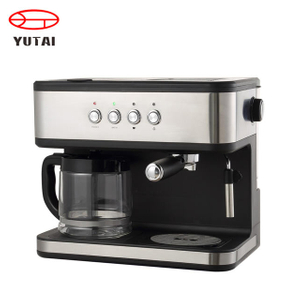 2in1 electric 15 Bar Automatic stainless steel other coffee machine keep warm function americano drip coffee maker and espresso