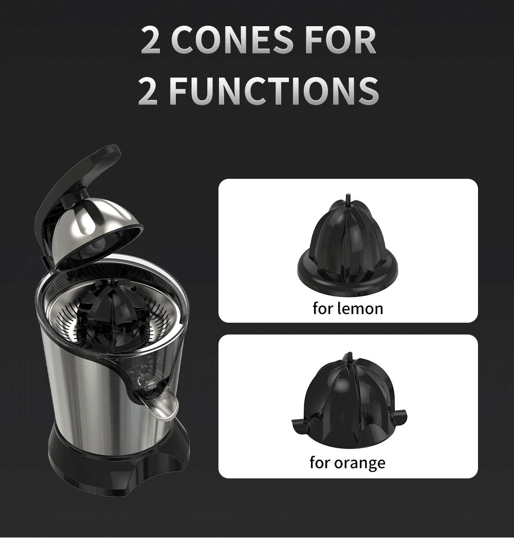 180W Powerful Electric Kitchen Appliances Citrus Automatic Juicer Orange Citrus Juicer