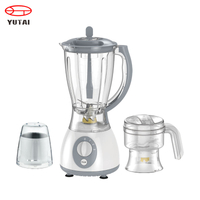 hot sales stainless steel base glass jar table blender fruit blender juice blender
