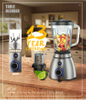 hot sales 500W stainless steel base glass jar table blender fruit blender juice blender