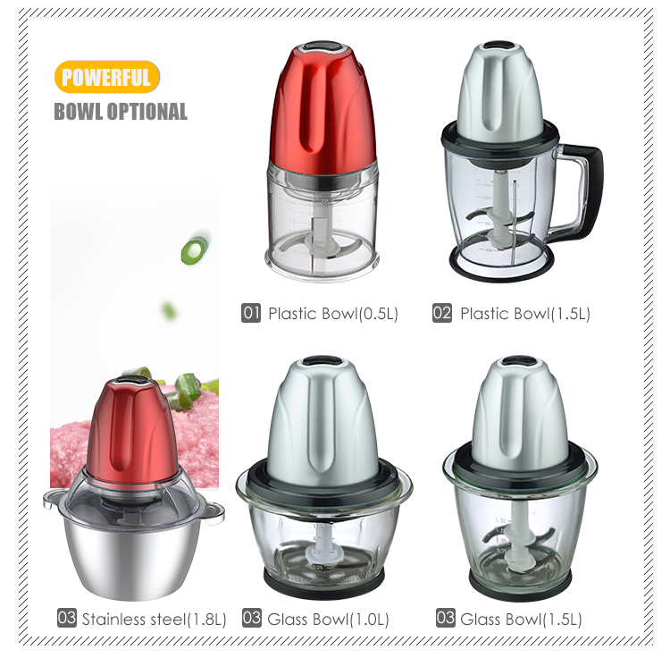 national electric food blender chopper with jar