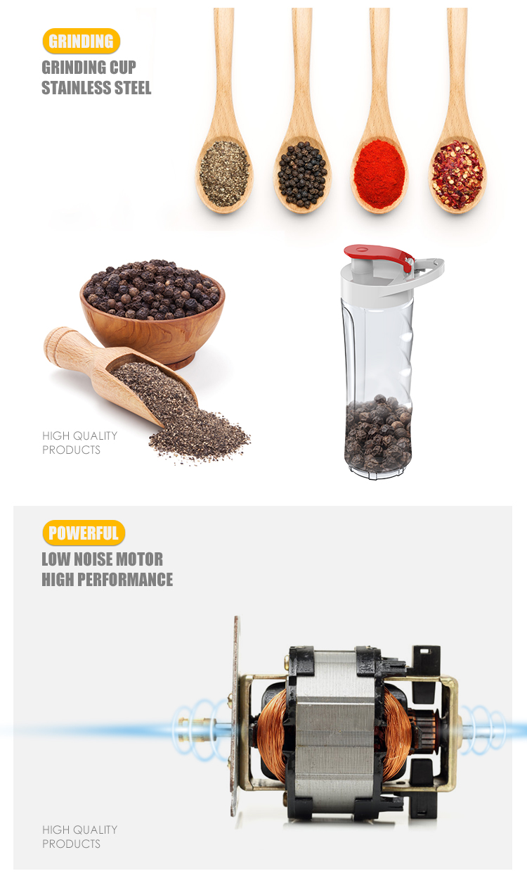 Personal Sports Fruit Blender / Mini Protein Shake Blender / Smoothie Maker Blender