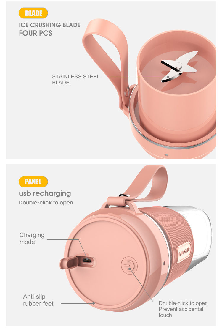 Mini Juice Mixer USB rechargeable high speed smoothie portable blender juicer portable blender