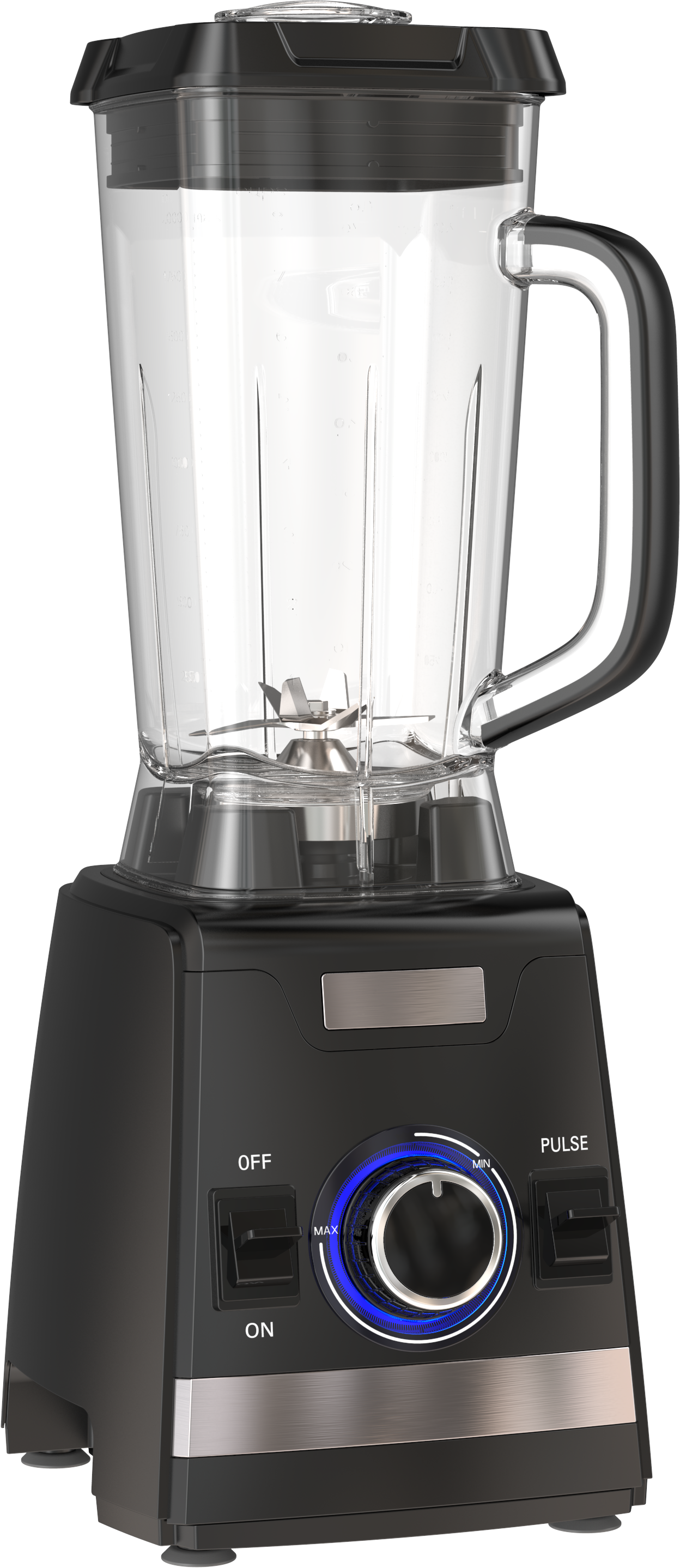 New 1200W 2.0L PC Jar with stepless electronic control switch & pulse function plastic housing heavy commercial blender