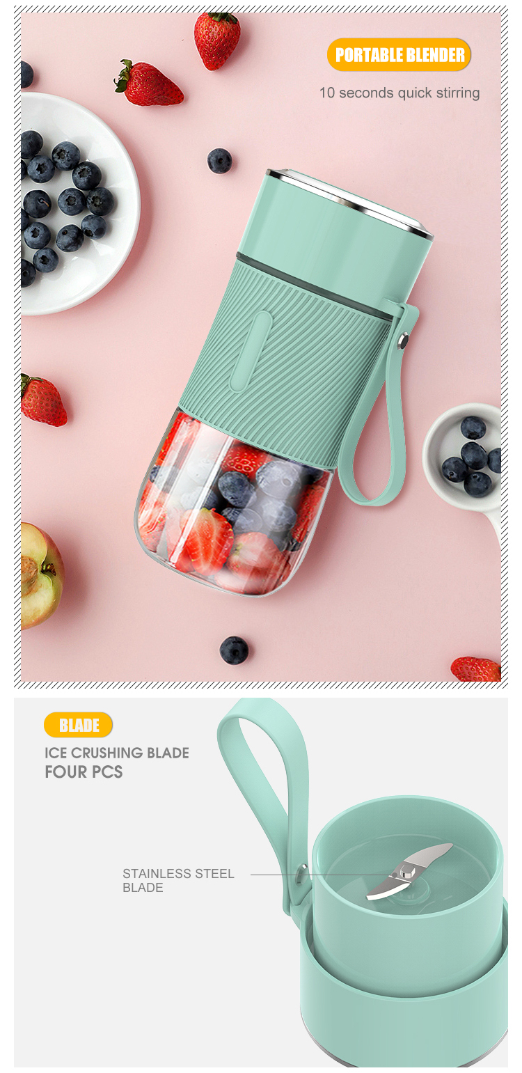 2019 Personal Size Rechargeable Smoothie Mini Hand Portable USB Blender