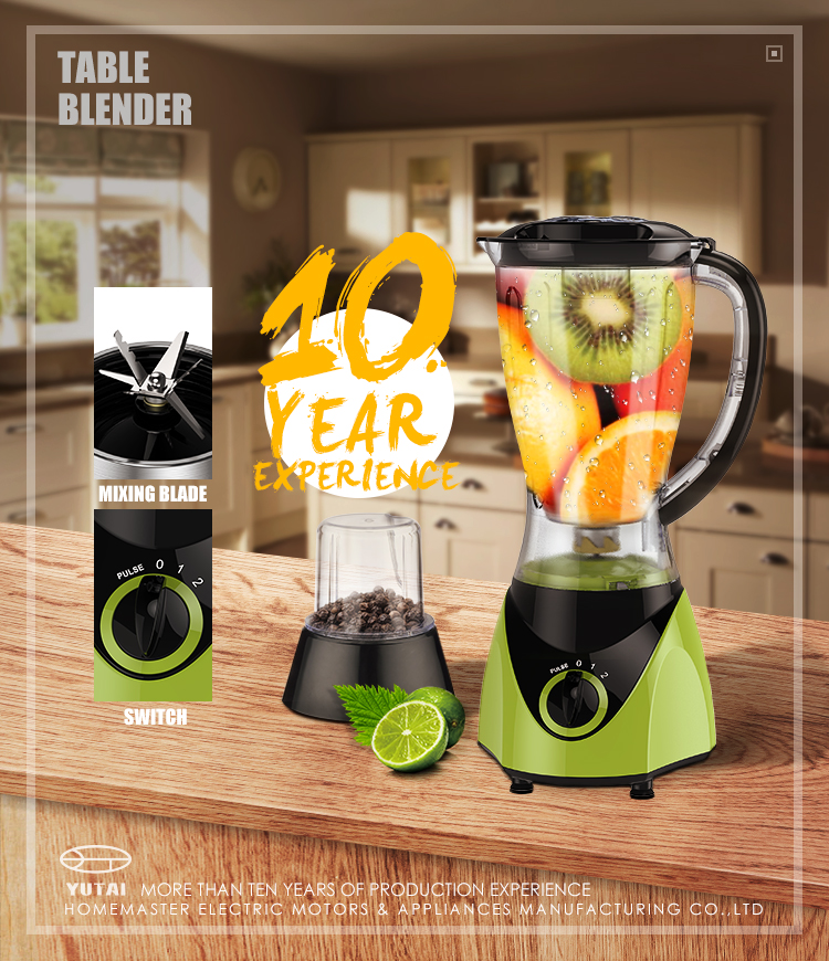 2019 hot selling glass jar fruit and food blender