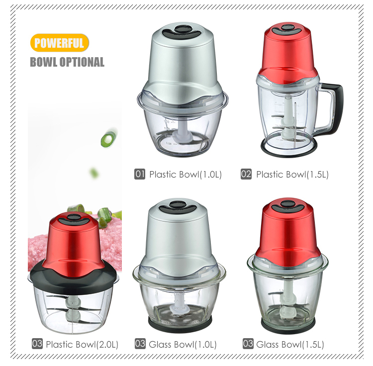 Chopping/Crushing/Blending electric motor food processor chopper