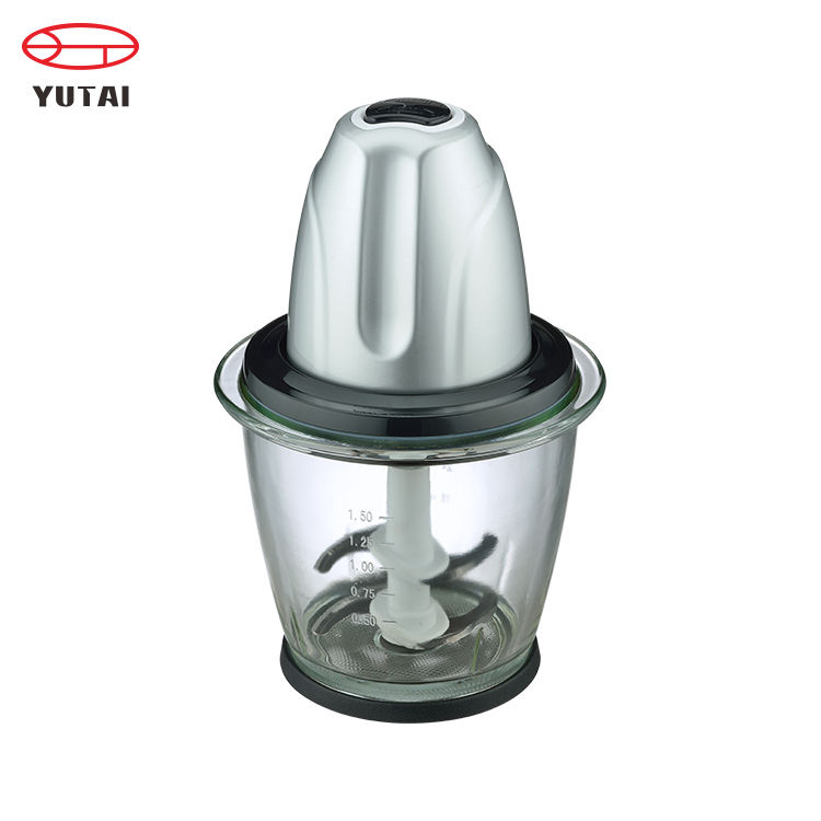 300w Food Chopper With 1.5l Plastic Bowl,Chopper With 2 Layer Stainless Steel Blades