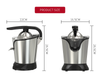 180W Powerful Electric Kitchen Appliances Citrus Automatic Juicer Orange Citrus Juicer