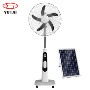 electric pedestal fan charging portable stand table ac dc outdoor solar fans rechargeable standing fan with lithium battery