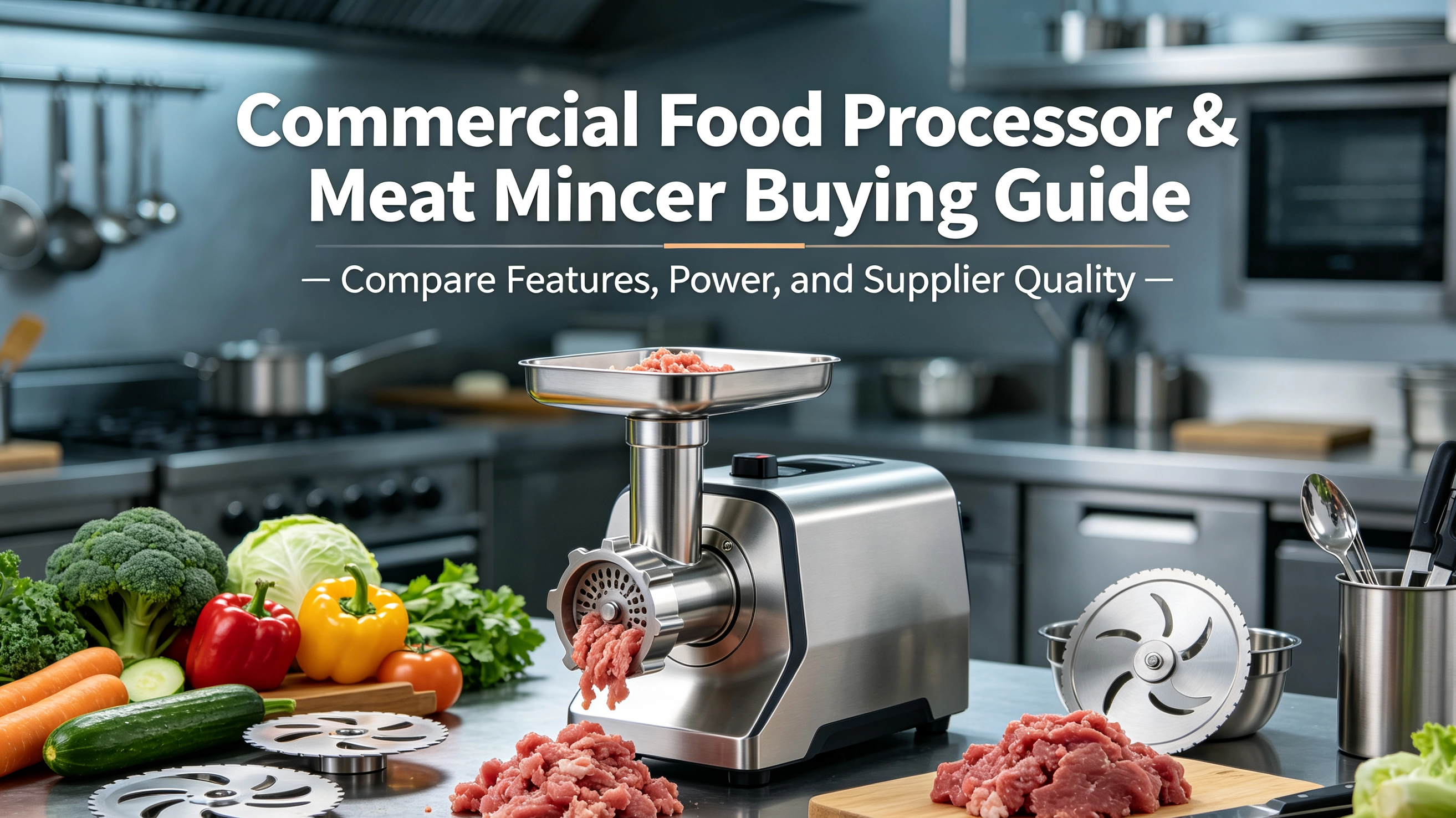 How to Choose a Commercial Food Processor and Meat Mincer