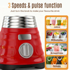 800W Metal Transmission Heavy Chrome Metal Commercial South America Popular Electric Ice Crusher Smoothie Classic Blender 3 Speed Glass Jar Grinder Iron Blender